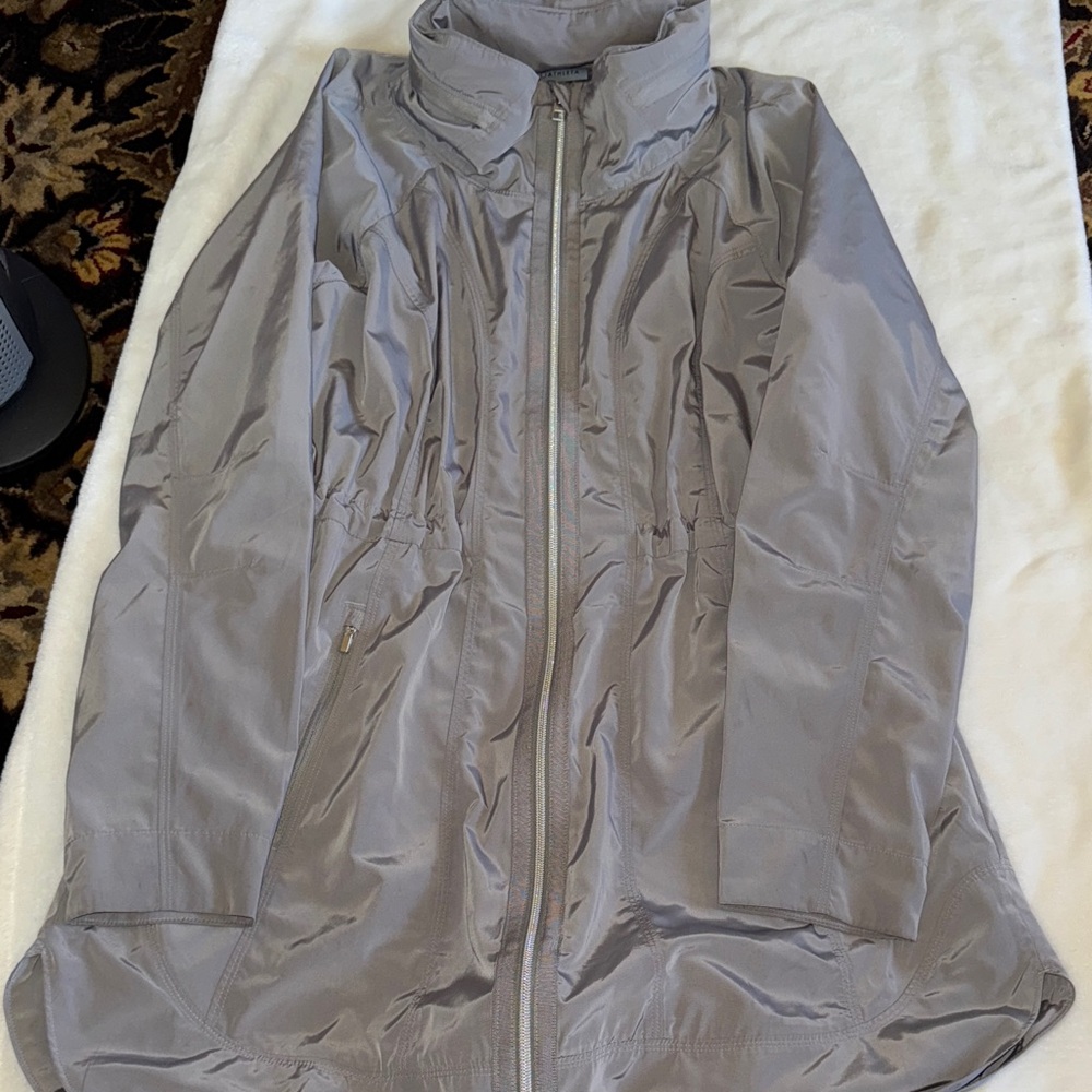 Athleta Light Gray Performance Jacket with fold a… - image 2